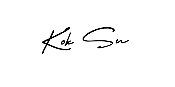 Create a beautiful signature design for name Kok Su. With this signature (AmerikaSignatureDemo-Regular) fonts, you can make a handwritten signature for free. Kok Su signature style 3 images and pictures png