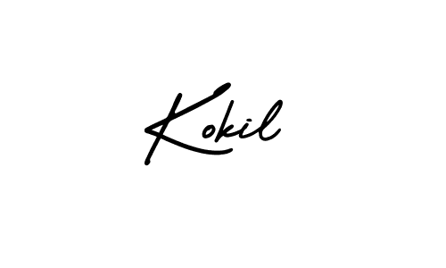 Make a beautiful signature design for name Kokil. With this signature (AmerikaSignatureDemo-Regular) style, you can create a handwritten signature for free. Kokil signature style 3 images and pictures png