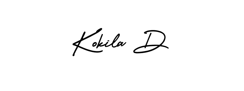 Create a beautiful signature design for name Kokila D. With this signature (AmerikaSignatureDemo-Regular) fonts, you can make a handwritten signature for free. Kokila D signature style 3 images and pictures png