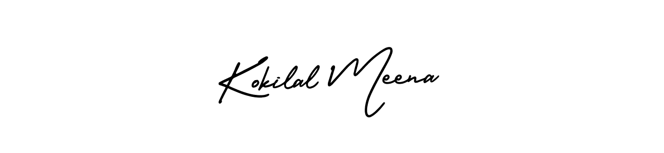 Create a beautiful signature design for name Kokilal Meena. With this signature (AmerikaSignatureDemo-Regular) fonts, you can make a handwritten signature for free. Kokilal Meena signature style 3 images and pictures png