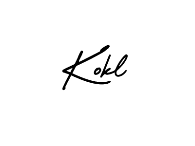 Kokl stylish signature style. Best Handwritten Sign (AmerikaSignatureDemo-Regular) for my name. Handwritten Signature Collection Ideas for my name Kokl. Kokl signature style 3 images and pictures png