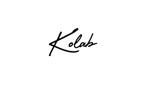 Create a beautiful signature design for name Kolab. With this signature (AmerikaSignatureDemo-Regular) fonts, you can make a handwritten signature for free. Kolab signature style 3 images and pictures png