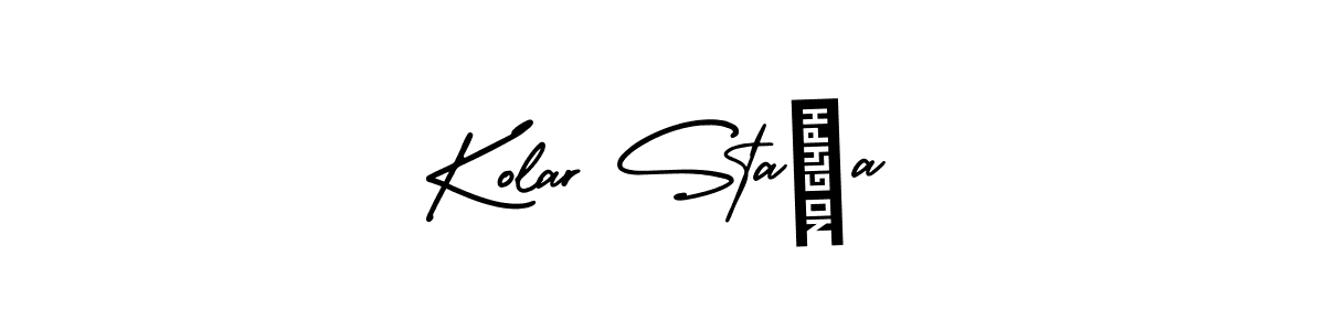 See photos of Kolar Staša official signature by Spectra . Check more albums & portfolios. Read reviews & check more about AmerikaSignatureDemo-Regular font. Kolar Staša signature style 3 images and pictures png