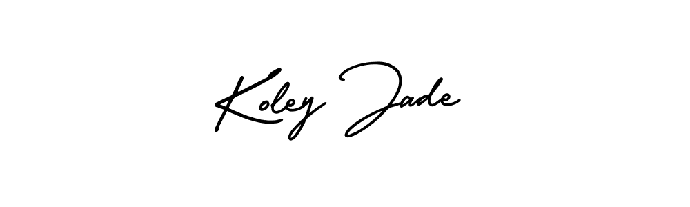 How to make Koley Jade signature? AmerikaSignatureDemo-Regular is a professional autograph style. Create handwritten signature for Koley Jade name. Koley Jade signature style 3 images and pictures png