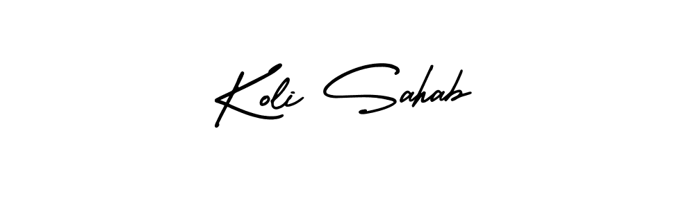 Also You can easily find your signature by using the search form. We will create Koli Sahab name handwritten signature images for you free of cost using AmerikaSignatureDemo-Regular sign style. Koli Sahab signature style 3 images and pictures png