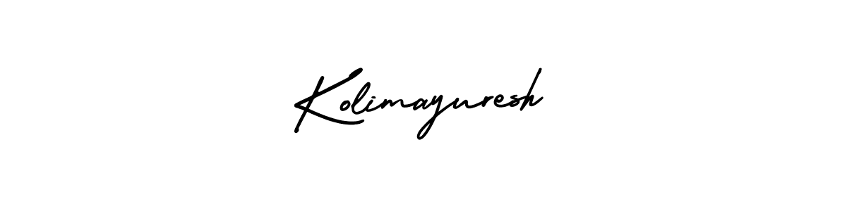 How to Draw Kolimayuresh signature style? AmerikaSignatureDemo-Regular is a latest design signature styles for name Kolimayuresh. Kolimayuresh signature style 3 images and pictures png