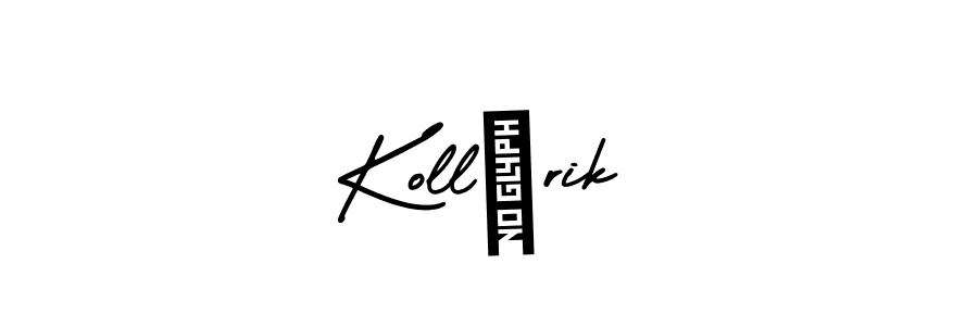 The best way (AmerikaSignatureDemo-Regular) to make a short signature is to pick only two or three words in your name. The name Kollárik include a total of six letters. For converting this name. Kollárik signature style 3 images and pictures png