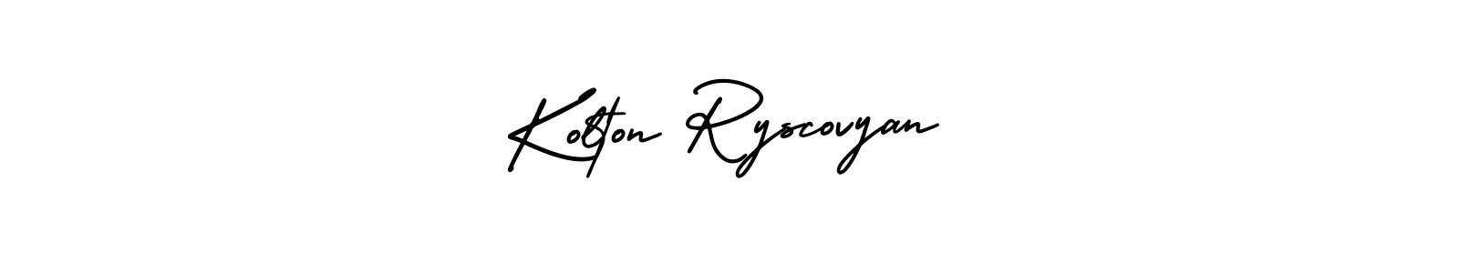 Also we have Kolton Ryscovyan name is the best signature style. Create professional handwritten signature collection using AmerikaSignatureDemo-Regular autograph style. Kolton Ryscovyan signature style 3 images and pictures png