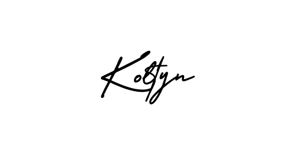 How to Draw Koltyn signature style? AmerikaSignatureDemo-Regular is a latest design signature styles for name Koltyn. Koltyn signature style 3 images and pictures png