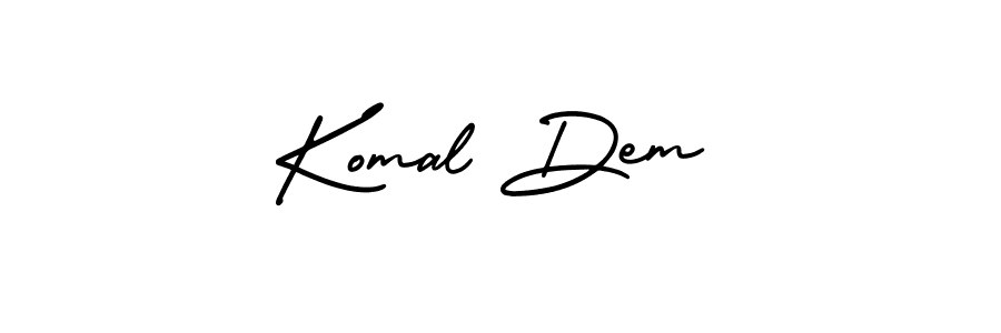 AmerikaSignatureDemo-Regular is a professional signature style that is perfect for those who want to add a touch of class to their signature. It is also a great choice for those who want to make their signature more unique. Get Komal Dem name to fancy signature for free. Komal Dem signature style 3 images and pictures png