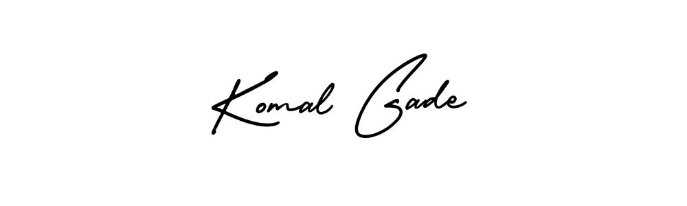 Create a beautiful signature design for name Komal Gade. With this signature (AmerikaSignatureDemo-Regular) fonts, you can make a handwritten signature for free. Komal Gade signature style 3 images and pictures png