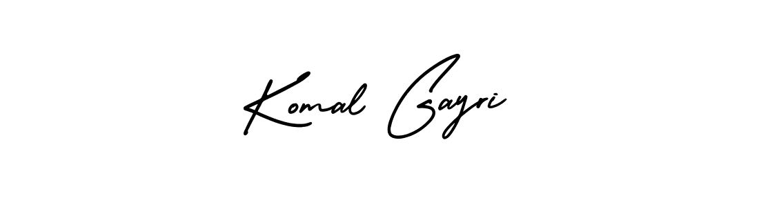 Design your own signature with our free online signature maker. With this signature software, you can create a handwritten (AmerikaSignatureDemo-Regular) signature for name Komal Gayri. Komal Gayri signature style 3 images and pictures png
