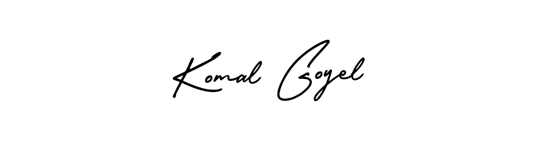 Make a beautiful signature design for name Komal Goyel. With this signature (AmerikaSignatureDemo-Regular) style, you can create a handwritten signature for free. Komal Goyel signature style 3 images and pictures png