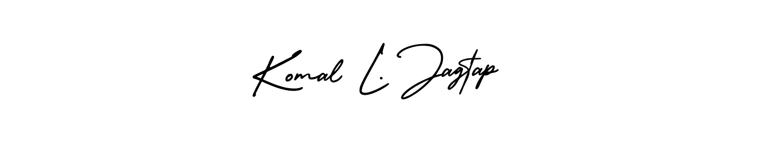 Make a short Komal L. Jagtap signature style. Manage your documents anywhere anytime using AmerikaSignatureDemo-Regular. Create and add eSignatures, submit forms, share and send files easily. Komal L. Jagtap signature style 3 images and pictures png