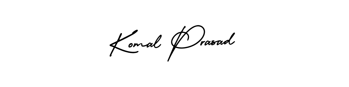 Komal Prasad stylish signature style. Best Handwritten Sign (AmerikaSignatureDemo-Regular) for my name. Handwritten Signature Collection Ideas for my name Komal Prasad. Komal Prasad signature style 3 images and pictures png