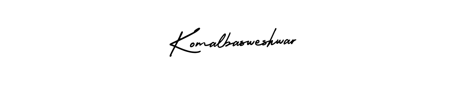 It looks lik you need a new signature style for name Komalbasweshwar. Design unique handwritten (AmerikaSignatureDemo-Regular) signature with our free signature maker in just a few clicks. Komalbasweshwar signature style 3 images and pictures png