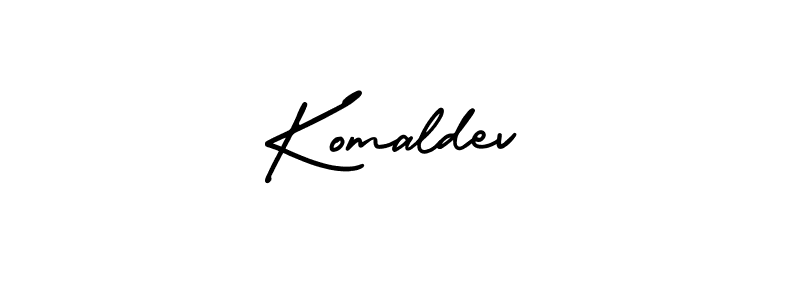 Create a beautiful signature design for name Komaldev. With this signature (AmerikaSignatureDemo-Regular) fonts, you can make a handwritten signature for free. Komaldev signature style 3 images and pictures png