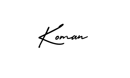 Make a beautiful signature design for name Koman. Use this online signature maker to create a handwritten signature for free. Koman signature style 3 images and pictures png
