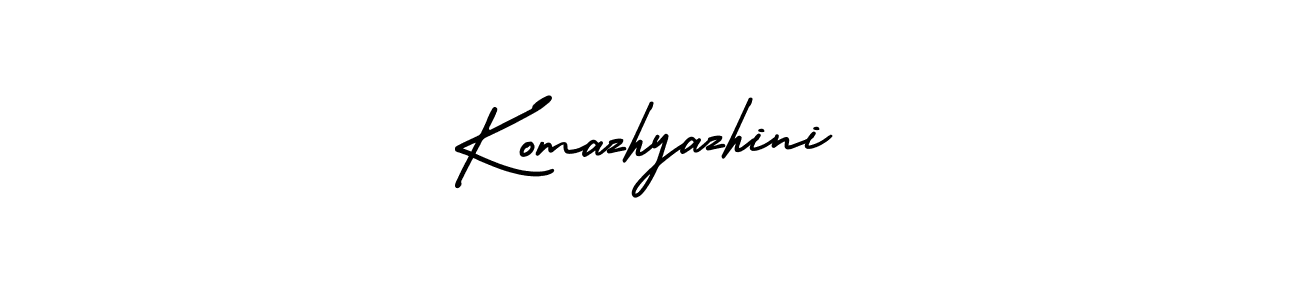 You should practise on your own different ways (AmerikaSignatureDemo-Regular) to write your name (Komazhyazhini) in signature. don't let someone else do it for you. Komazhyazhini signature style 3 images and pictures png