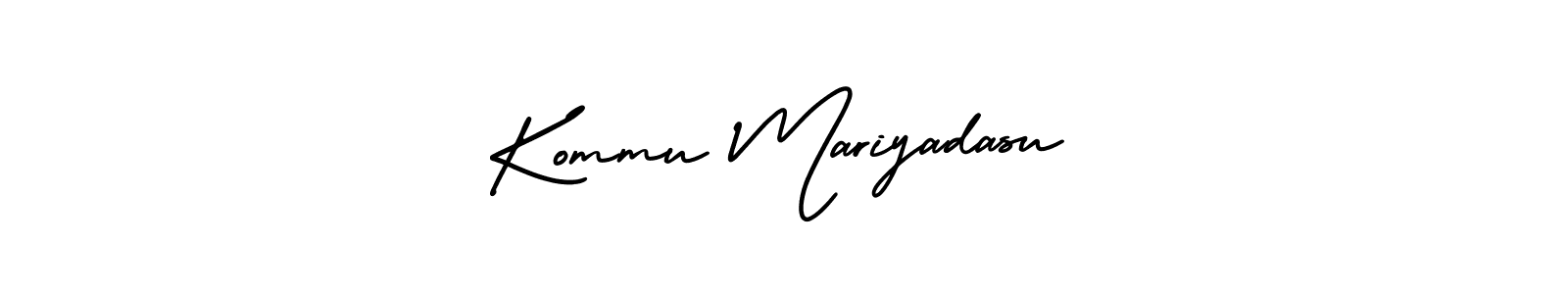 Make a beautiful signature design for name Kommu Mariyadasu. Use this online signature maker to create a handwritten signature for free. Kommu Mariyadasu signature style 3 images and pictures png