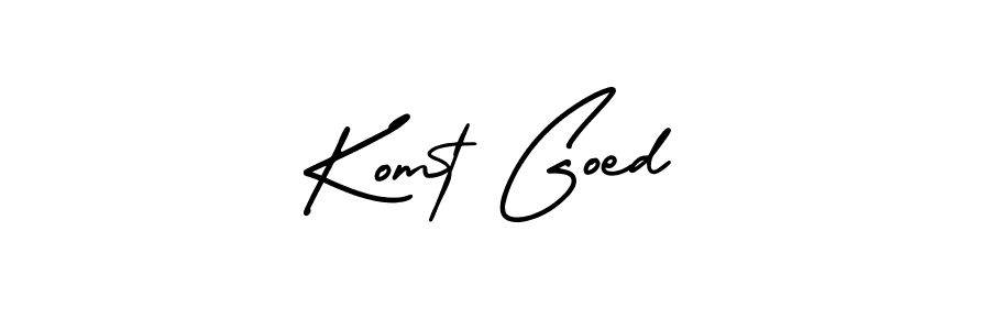 Here are the top 10 professional signature styles for the name Komt Goed. These are the best autograph styles you can use for your name. Komt Goed signature style 3 images and pictures png