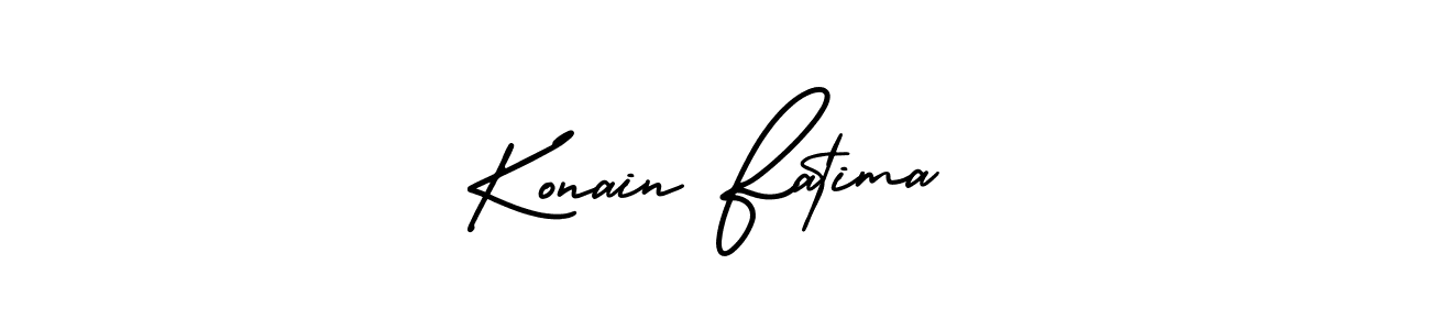 It looks lik you need a new signature style for name Konain Fatima. Design unique handwritten (AmerikaSignatureDemo-Regular) signature with our free signature maker in just a few clicks. Konain Fatima signature style 3 images and pictures png