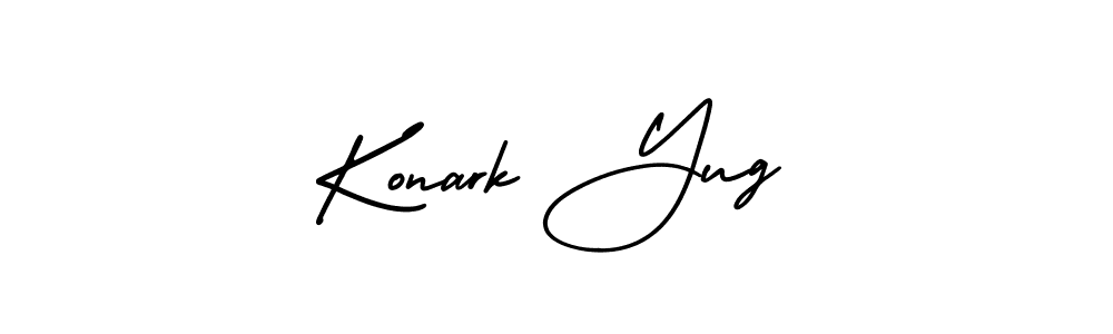 How to make Konark Yug signature? AmerikaSignatureDemo-Regular is a professional autograph style. Create handwritten signature for Konark Yug name. Konark Yug signature style 3 images and pictures png