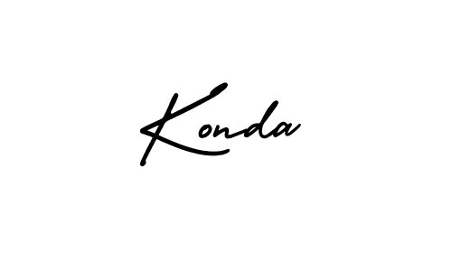 Similarly AmerikaSignatureDemo-Regular is the best handwritten signature design. Signature creator online .You can use it as an online autograph creator for name Konda. Konda signature style 3 images and pictures png