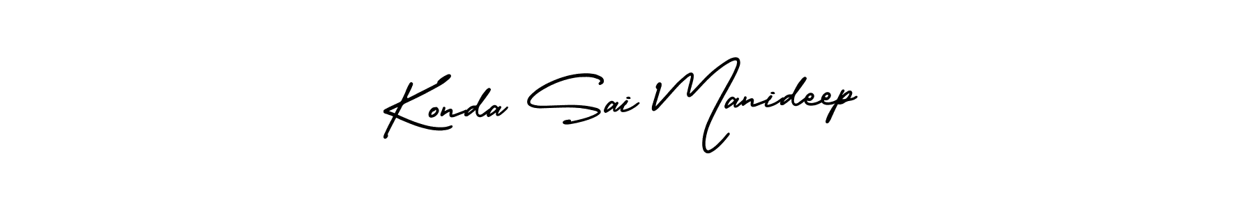 How to make Konda Sai Manideep signature? AmerikaSignatureDemo-Regular is a professional autograph style. Create handwritten signature for Konda Sai Manideep name. Konda Sai Manideep signature style 3 images and pictures png