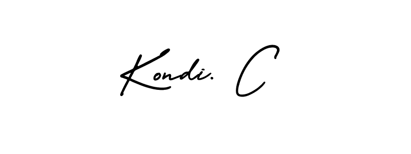 Similarly AmerikaSignatureDemo-Regular is the best handwritten signature design. Signature creator online .You can use it as an online autograph creator for name Kondi. C. Kondi. C signature style 3 images and pictures png