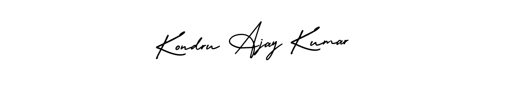 Create a beautiful signature design for name Kondru Ajay Kumar. With this signature (AmerikaSignatureDemo-Regular) fonts, you can make a handwritten signature for free. Kondru Ajay Kumar signature style 3 images and pictures png