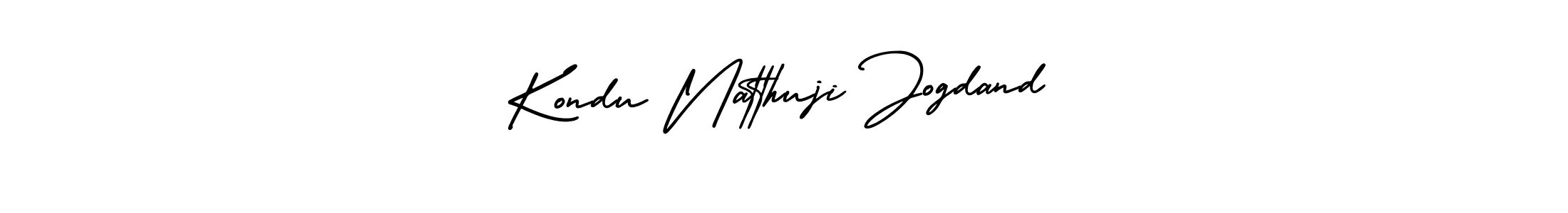 Design your own signature with our free online signature maker. With this signature software, you can create a handwritten (AmerikaSignatureDemo-Regular) signature for name Kondu Natthuji Jogdand. Kondu Natthuji Jogdand signature style 3 images and pictures png