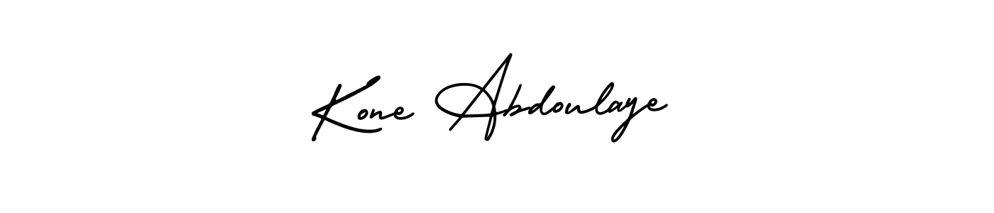 Use a signature maker to create a handwritten signature online. With this signature software, you can design (AmerikaSignatureDemo-Regular) your own signature for name Kone Abdoulaye. Kone Abdoulaye signature style 3 images and pictures png