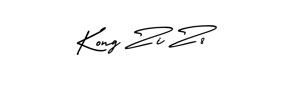 The best way (AmerikaSignatureDemo-Regular) to make a short signature is to pick only two or three words in your name. The name Kong Zi Z8 include a total of six letters. For converting this name. Kong Zi Z8 signature style 3 images and pictures png