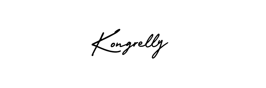 How to make Kongrelly signature? AmerikaSignatureDemo-Regular is a professional autograph style. Create handwritten signature for Kongrelly name. Kongrelly signature style 3 images and pictures png