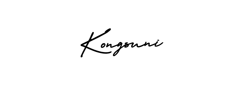 Make a short Kongsuni signature style. Manage your documents anywhere anytime using AmerikaSignatureDemo-Regular. Create and add eSignatures, submit forms, share and send files easily. Kongsuni signature style 3 images and pictures png