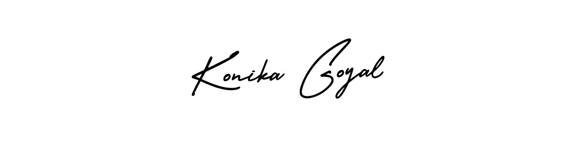 Also You can easily find your signature by using the search form. We will create Konika Goyal name handwritten signature images for you free of cost using AmerikaSignatureDemo-Regular sign style. Konika Goyal signature style 3 images and pictures png