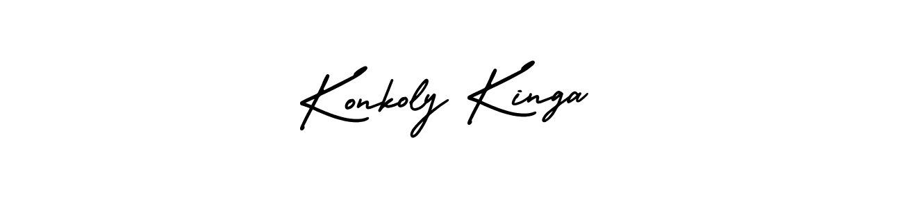 Similarly AmerikaSignatureDemo-Regular is the best handwritten signature design. Signature creator online .You can use it as an online autograph creator for name Konkoly Kinga. Konkoly Kinga signature style 3 images and pictures png