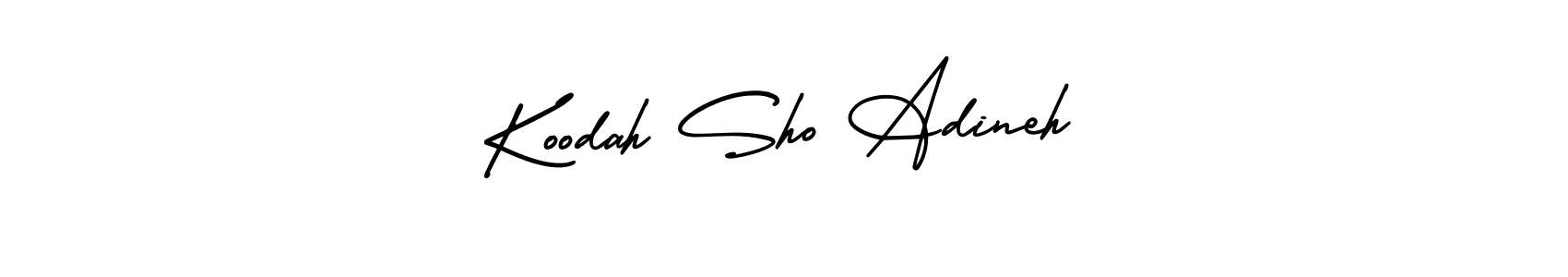 Make a beautiful signature design for name Koodah Sho Adineh. Use this online signature maker to create a handwritten signature for free. Koodah Sho Adineh signature style 3 images and pictures png