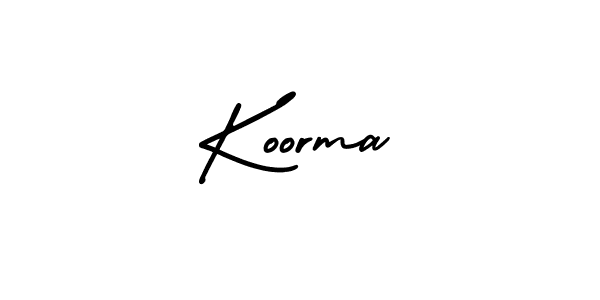 Use a signature maker to create a handwritten signature online. With this signature software, you can design (AmerikaSignatureDemo-Regular) your own signature for name Koorma. Koorma signature style 3 images and pictures png