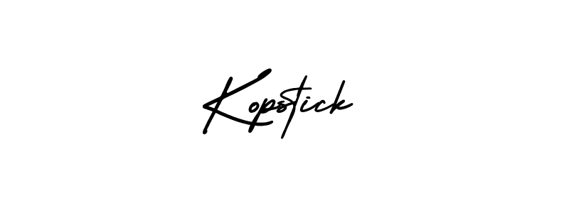 Kopstick stylish signature style. Best Handwritten Sign (AmerikaSignatureDemo-Regular) for my name. Handwritten Signature Collection Ideas for my name Kopstick. Kopstick signature style 3 images and pictures png
