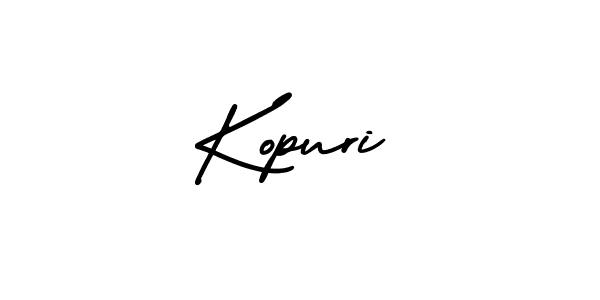 You should practise on your own different ways (AmerikaSignatureDemo-Regular) to write your name (Kopuri) in signature. don't let someone else do it for you. Kopuri signature style 3 images and pictures png