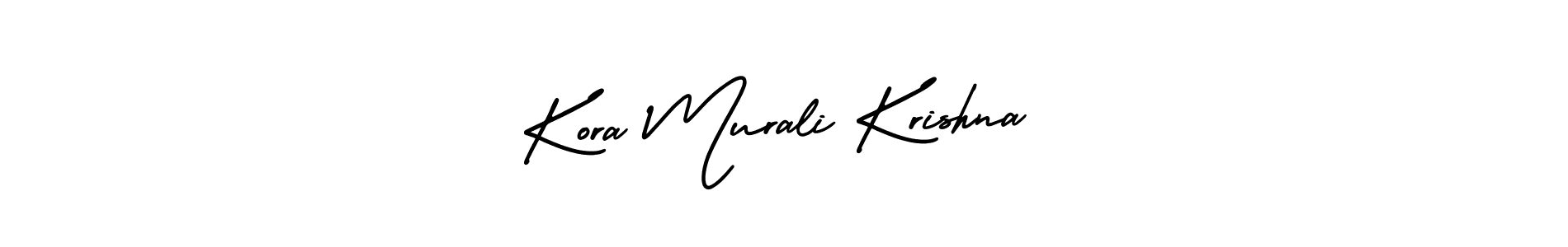 How to Draw Kora Murali Krishna signature style? AmerikaSignatureDemo-Regular is a latest design signature styles for name Kora Murali Krishna. Kora Murali Krishna signature style 3 images and pictures png