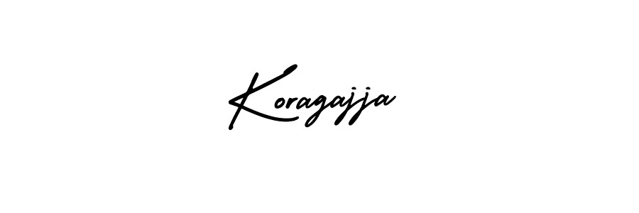 Use a signature maker to create a handwritten signature online. With this signature software, you can design (AmerikaSignatureDemo-Regular) your own signature for name Koragajja. Koragajja signature style 3 images and pictures png