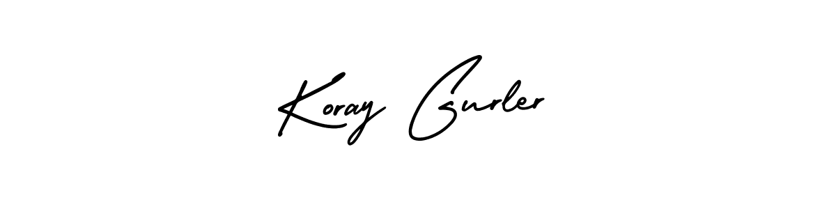 You should practise on your own different ways (AmerikaSignatureDemo-Regular) to write your name (Koray Gurler) in signature. don't let someone else do it for you. Koray Gurler signature style 3 images and pictures png