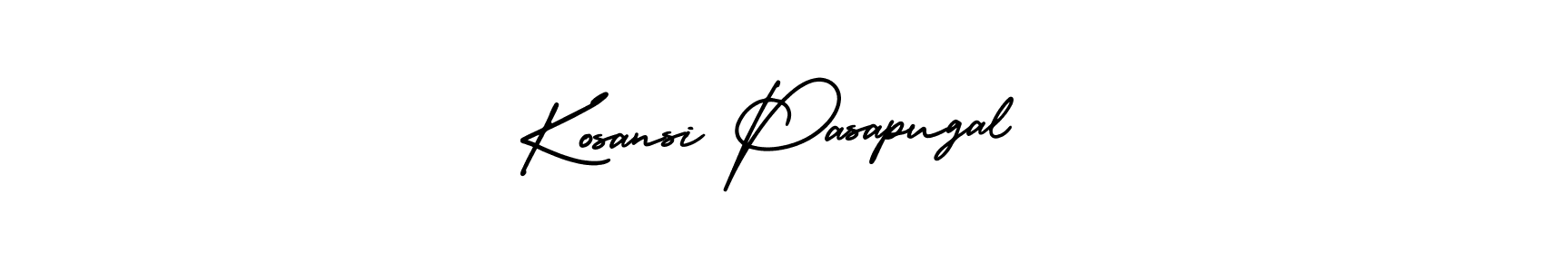 Also we have Kosansi Pasapugal name is the best signature style. Create professional handwritten signature collection using AmerikaSignatureDemo-Regular autograph style. Kosansi Pasapugal signature style 3 images and pictures png
