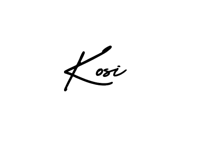 You should practise on your own different ways (AmerikaSignatureDemo-Regular) to write your name (Kosi) in signature. don't let someone else do it for you. Kosi signature style 3 images and pictures png