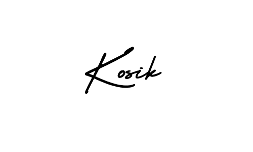 How to Draw Kosik signature style? AmerikaSignatureDemo-Regular is a latest design signature styles for name Kosik. Kosik signature style 3 images and pictures png