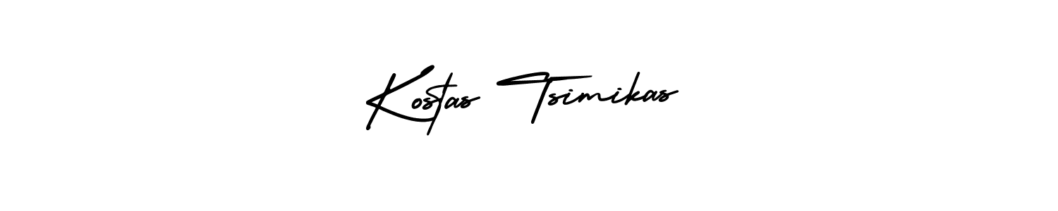 Use a signature maker to create a handwritten signature online. With this signature software, you can design (AmerikaSignatureDemo-Regular) your own signature for name Kostas Tsimikas. Kostas Tsimikas signature style 3 images and pictures png