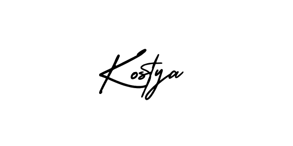 Also we have Kostya name is the best signature style. Create professional handwritten signature collection using AmerikaSignatureDemo-Regular autograph style. Kostya signature style 3 images and pictures png